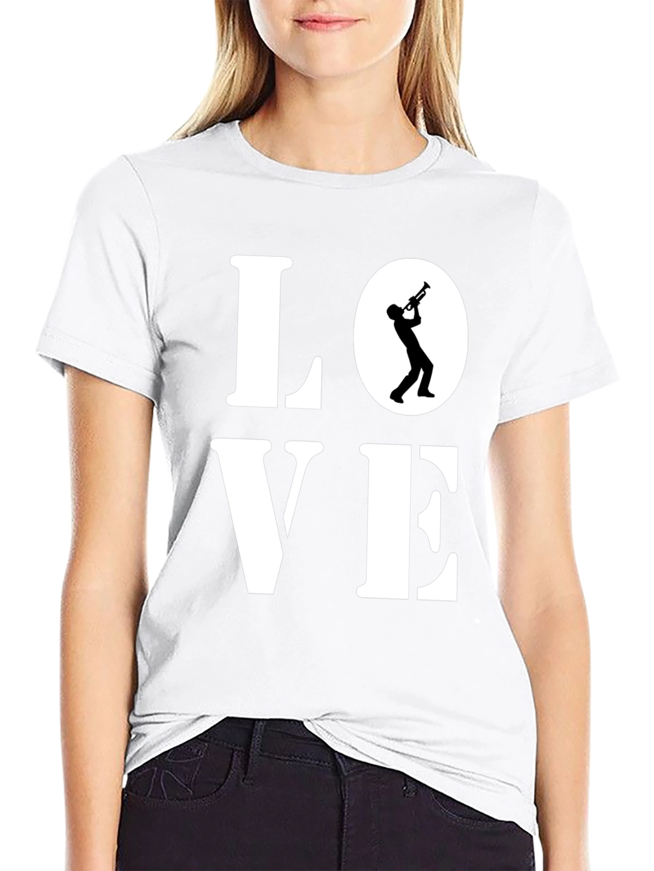 Love Trumpet Graphic Tee - Mens Black T-Shirt