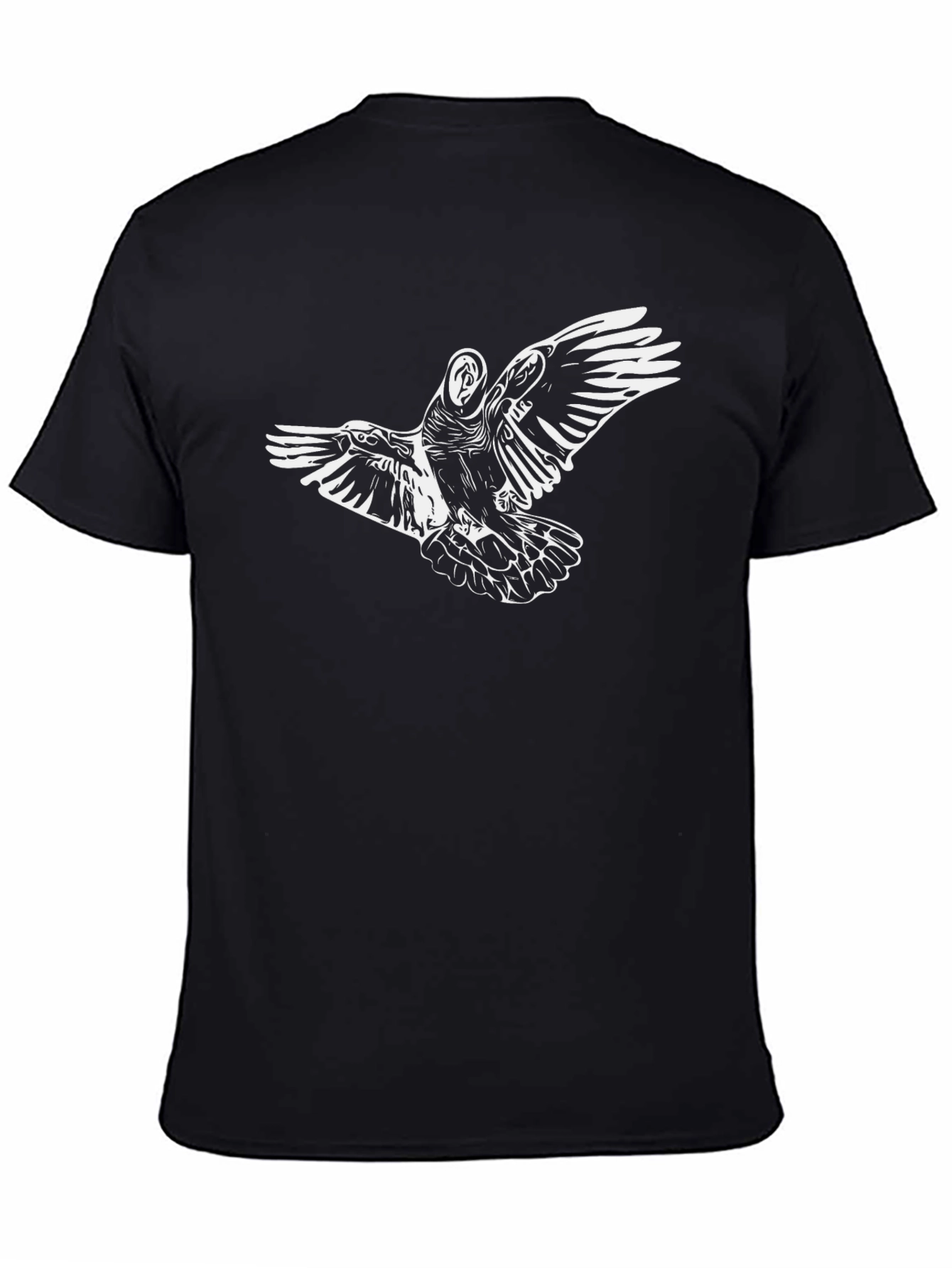 Raven Graphic Print T-Shirt - Stylish & Unique Design