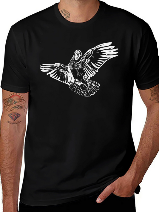Raven Graphic Print T-Shirt - Stylish & Unique Design
