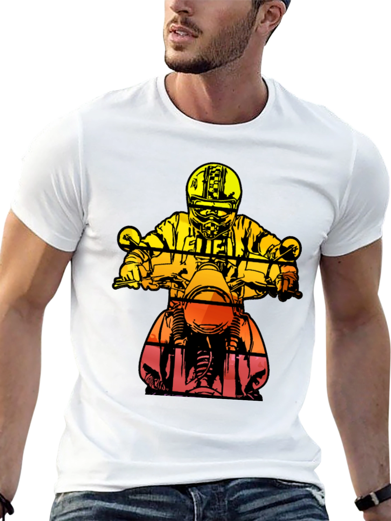Motorcycle Rider Graphic Tee