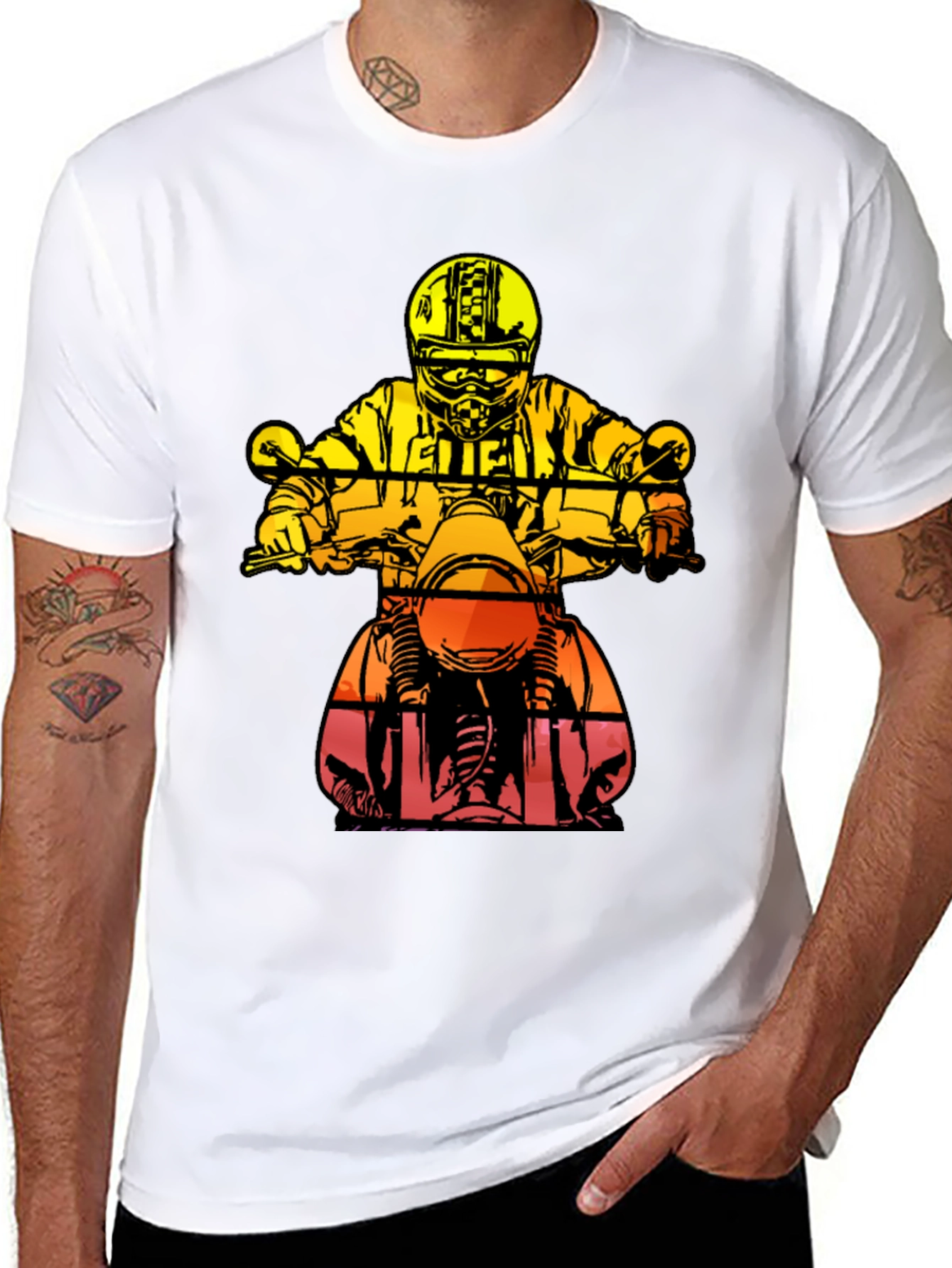 Motorcycle Rider Graphic Tee