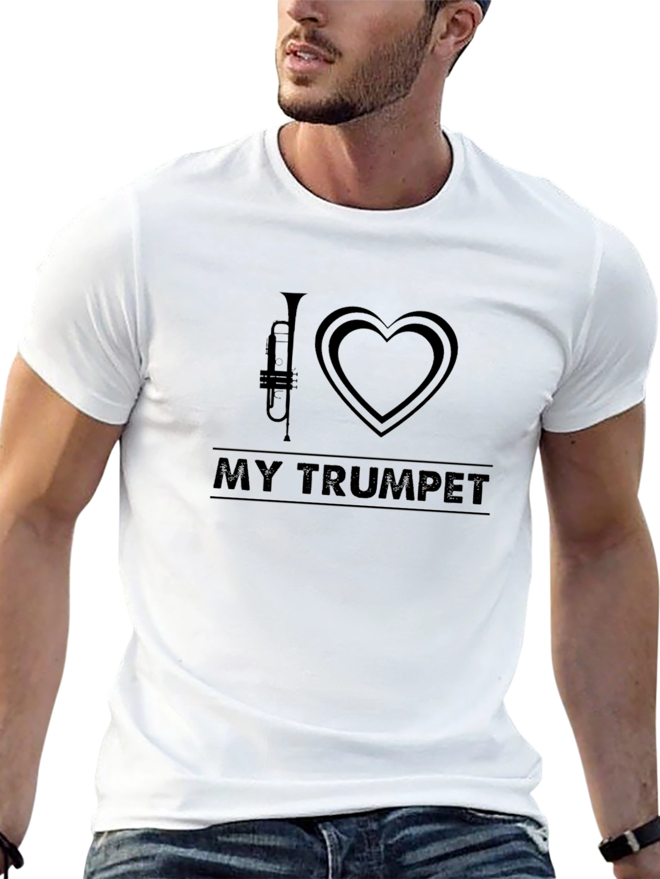 I Love My Trumpet T-Shirt - Musicians Tee