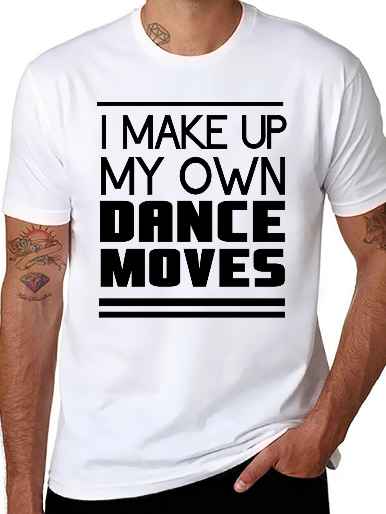 I Make Up My Own Dance Moves Black T-Shirt