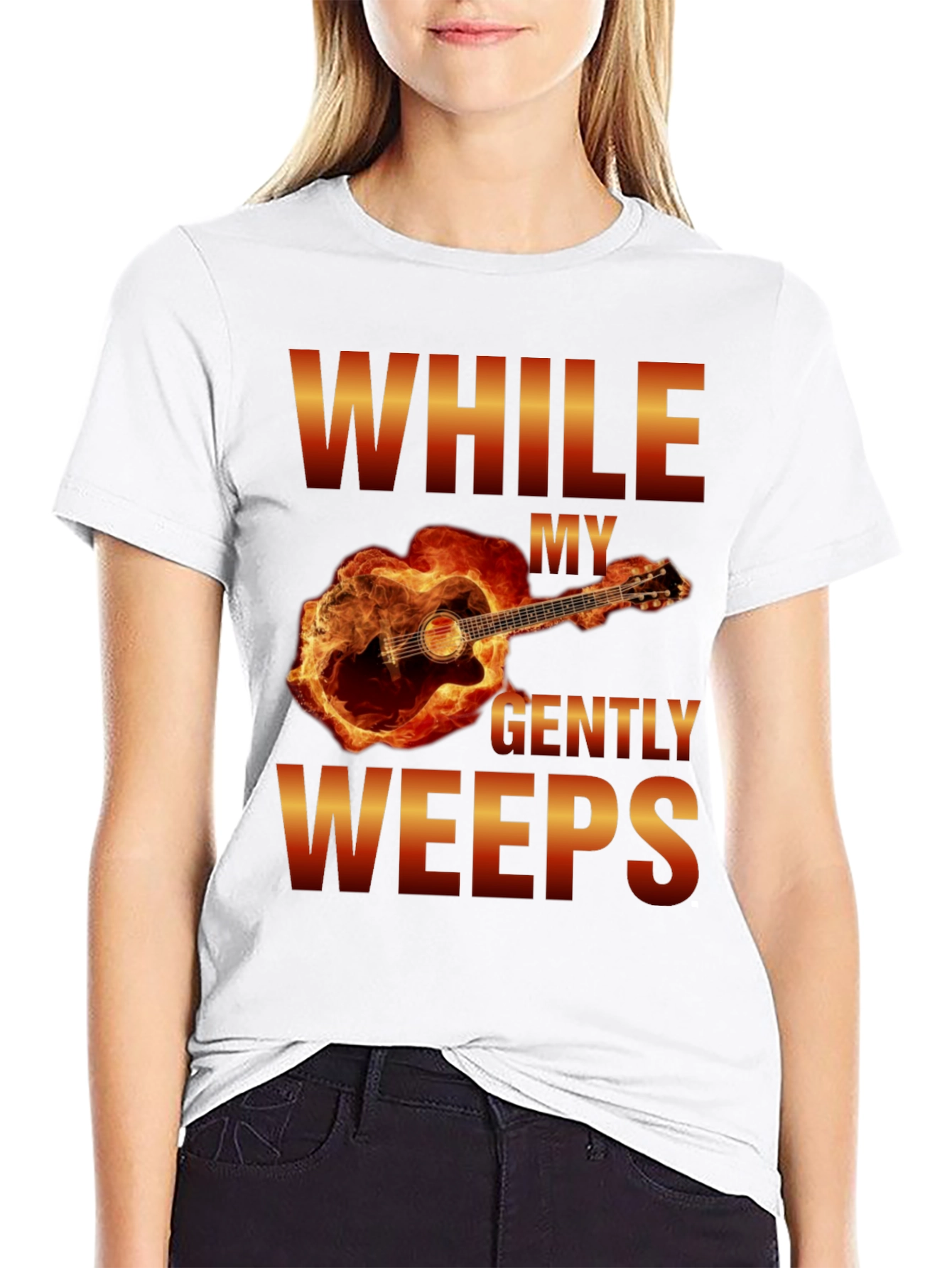 While My Guitar Gently Weeps T-Shirt