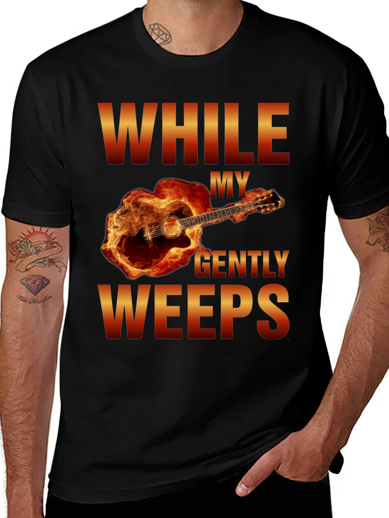 While My Guitar Gently Weeps T-Shirt