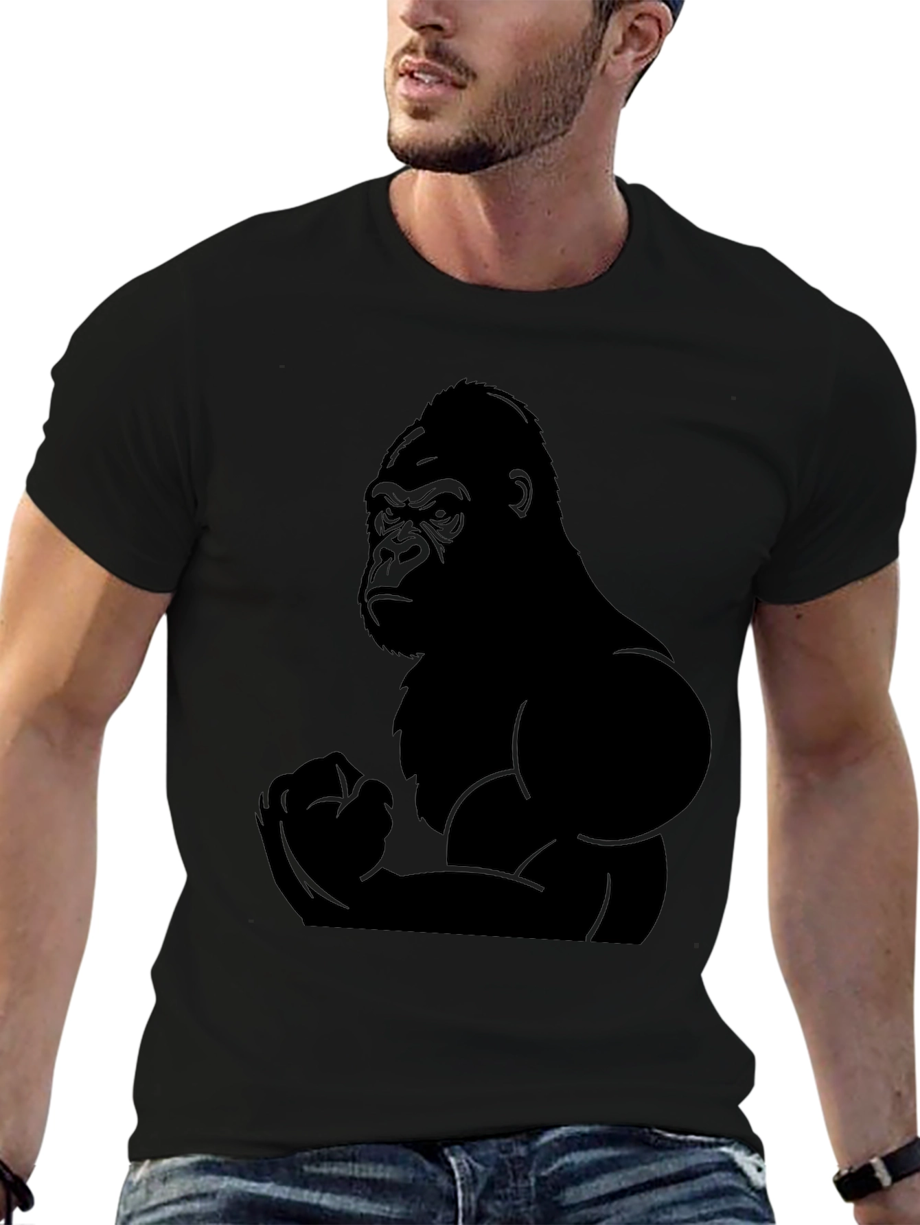 Black Gorilla Graphic T-Shirt
