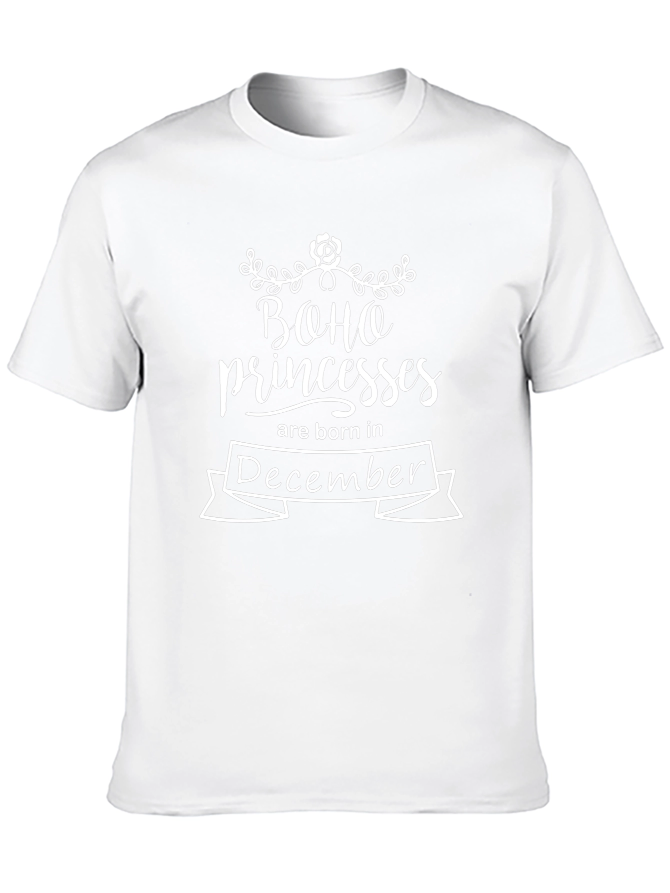 Boho Princess December Birthday T-Shirt