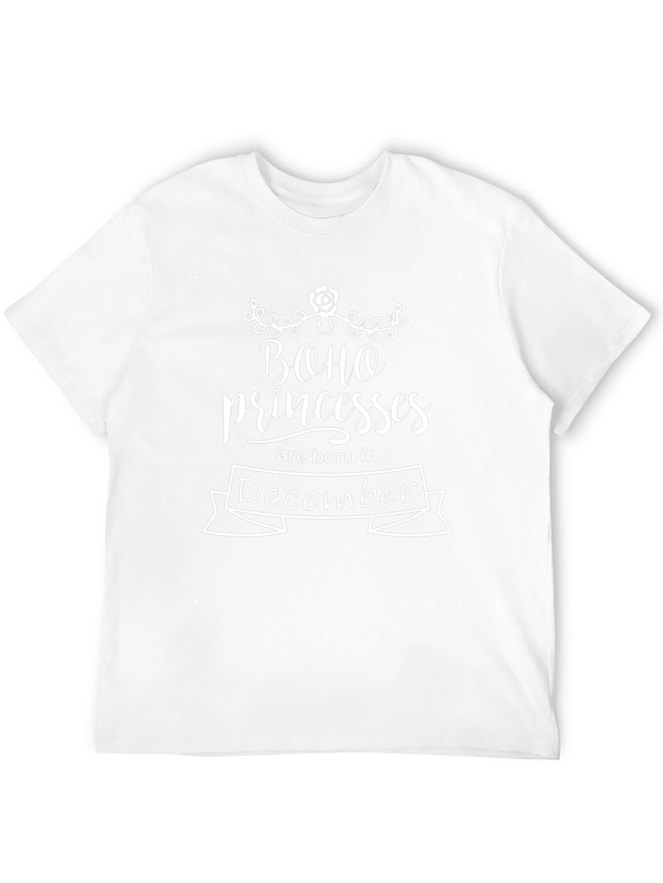Boho Princess December Birthday T-Shirt