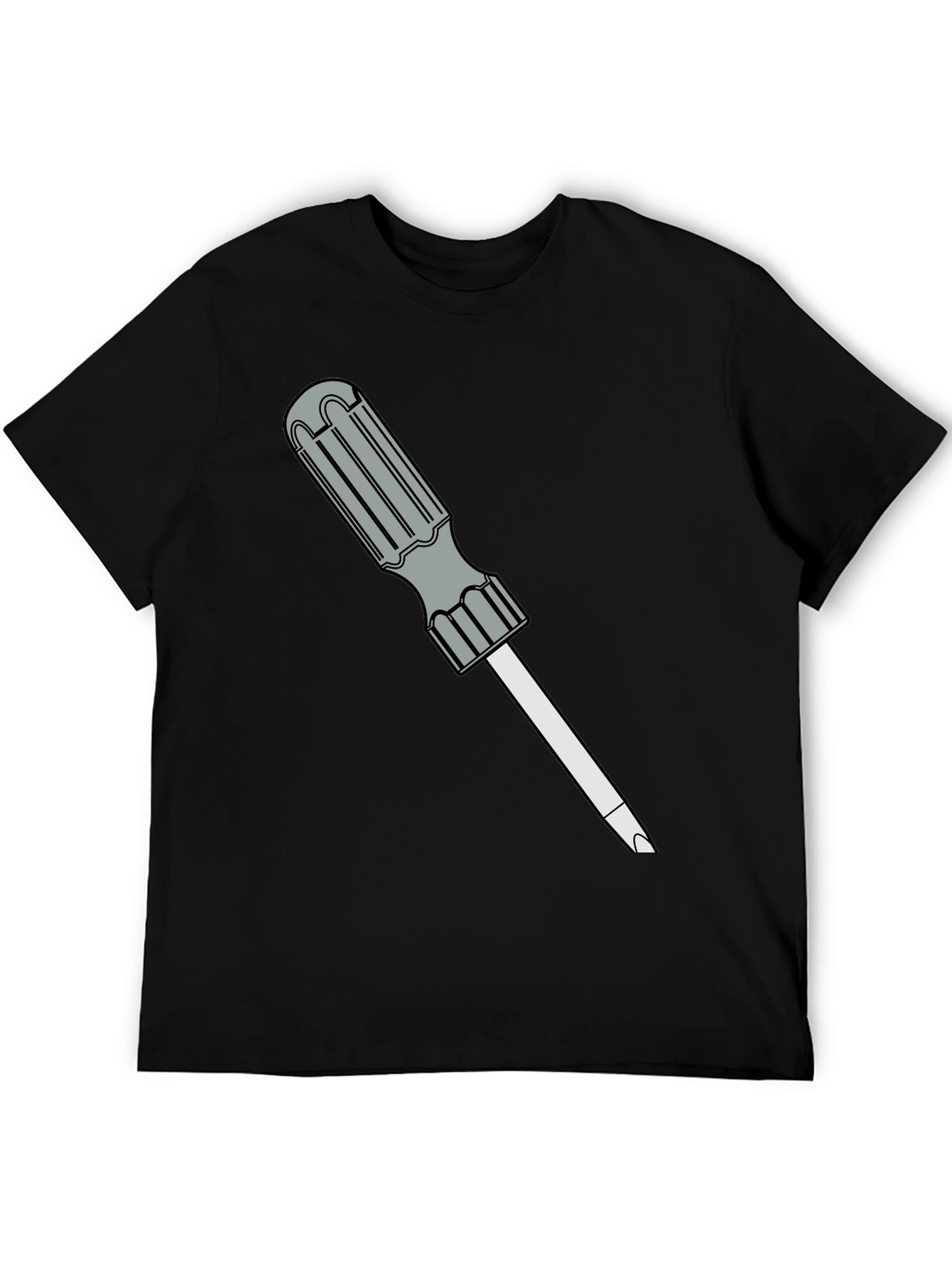 Screwdriver Graphic Black T-Shirt