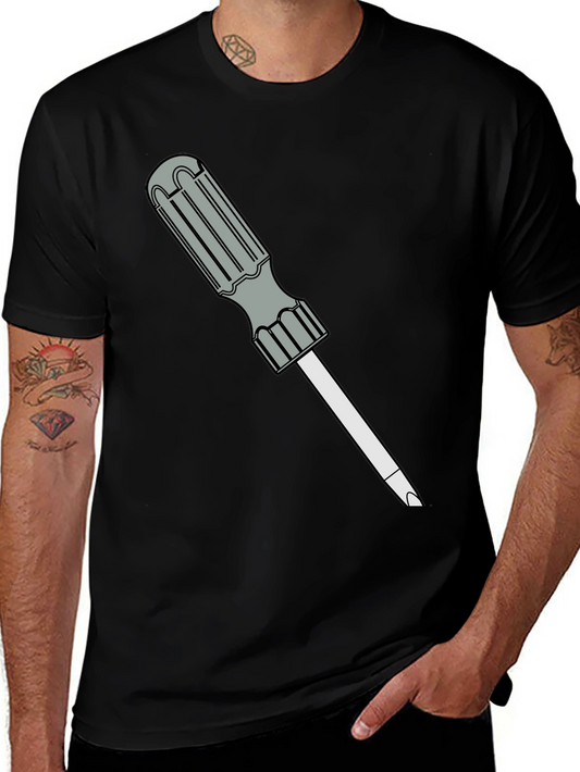 Screwdriver Graphic Black T-Shirt