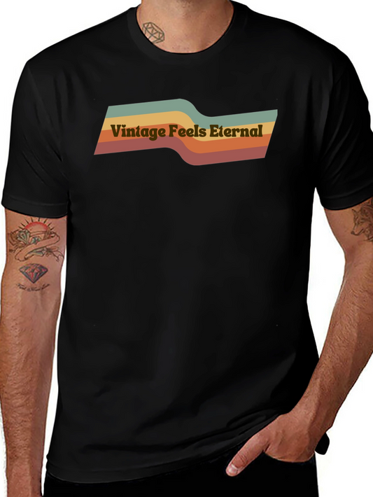 Vintage Feels Eternal Black Graphic Tee