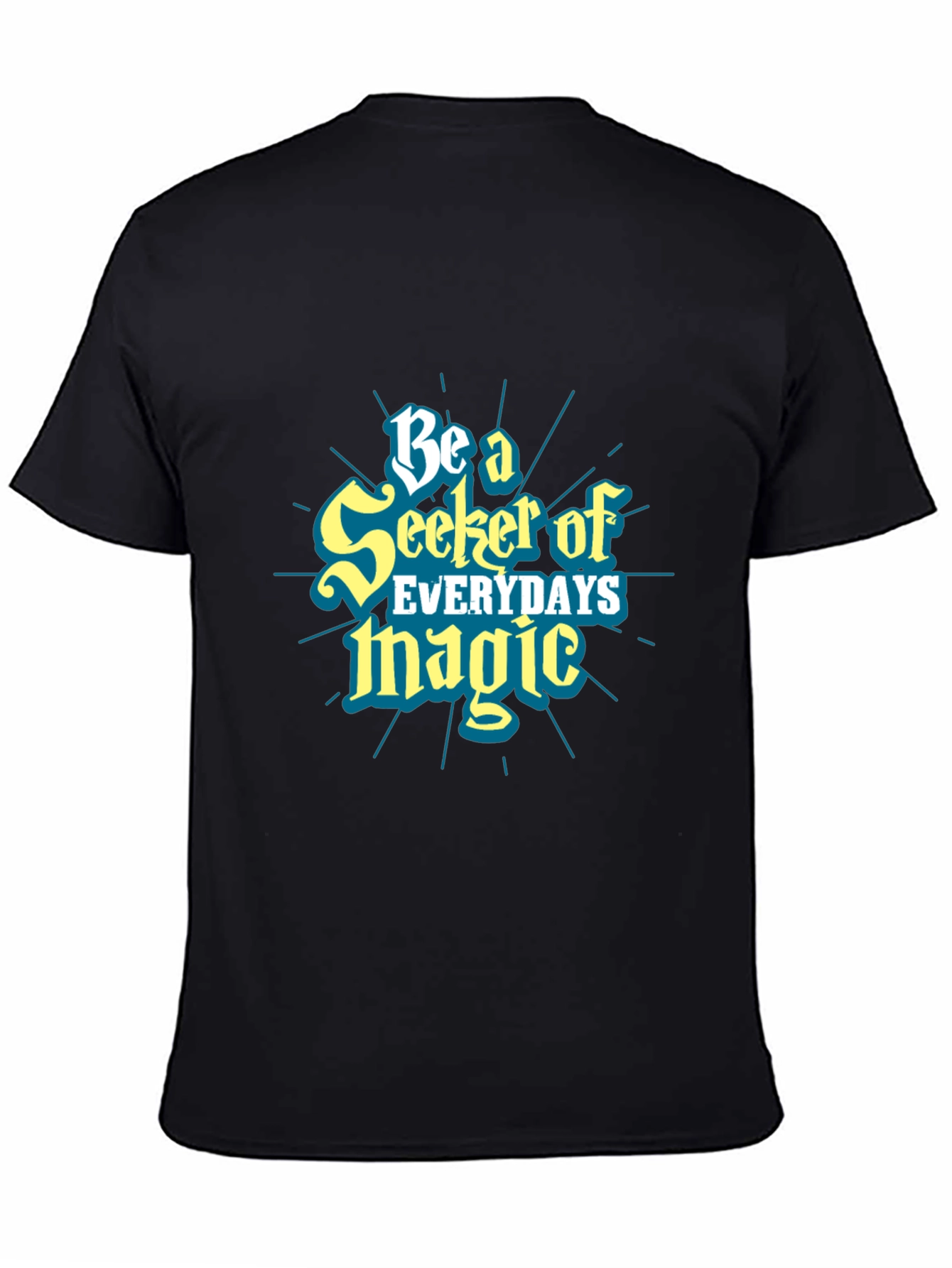 Seeker of Magic Graphic Tee - Black Cotton Shirt