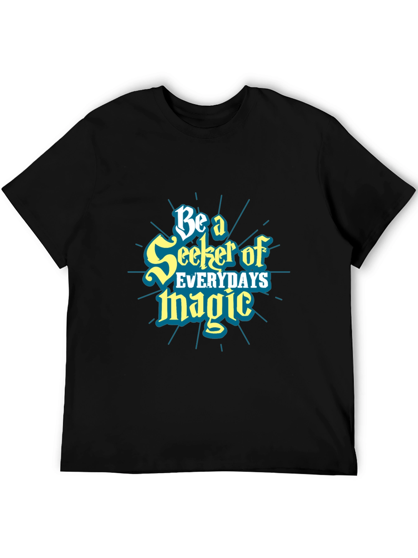 Seeker of Magic Graphic Tee - Black Cotton Shirt
