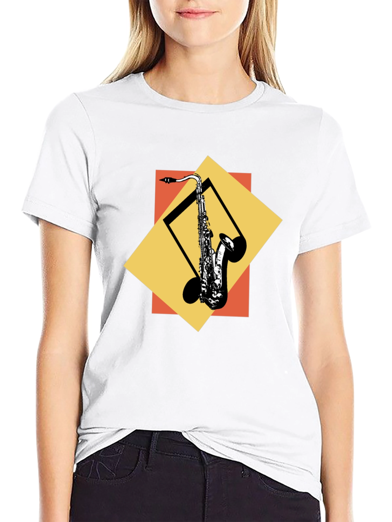Saxophone Graphic Tee - Cool Music Lover Shirt