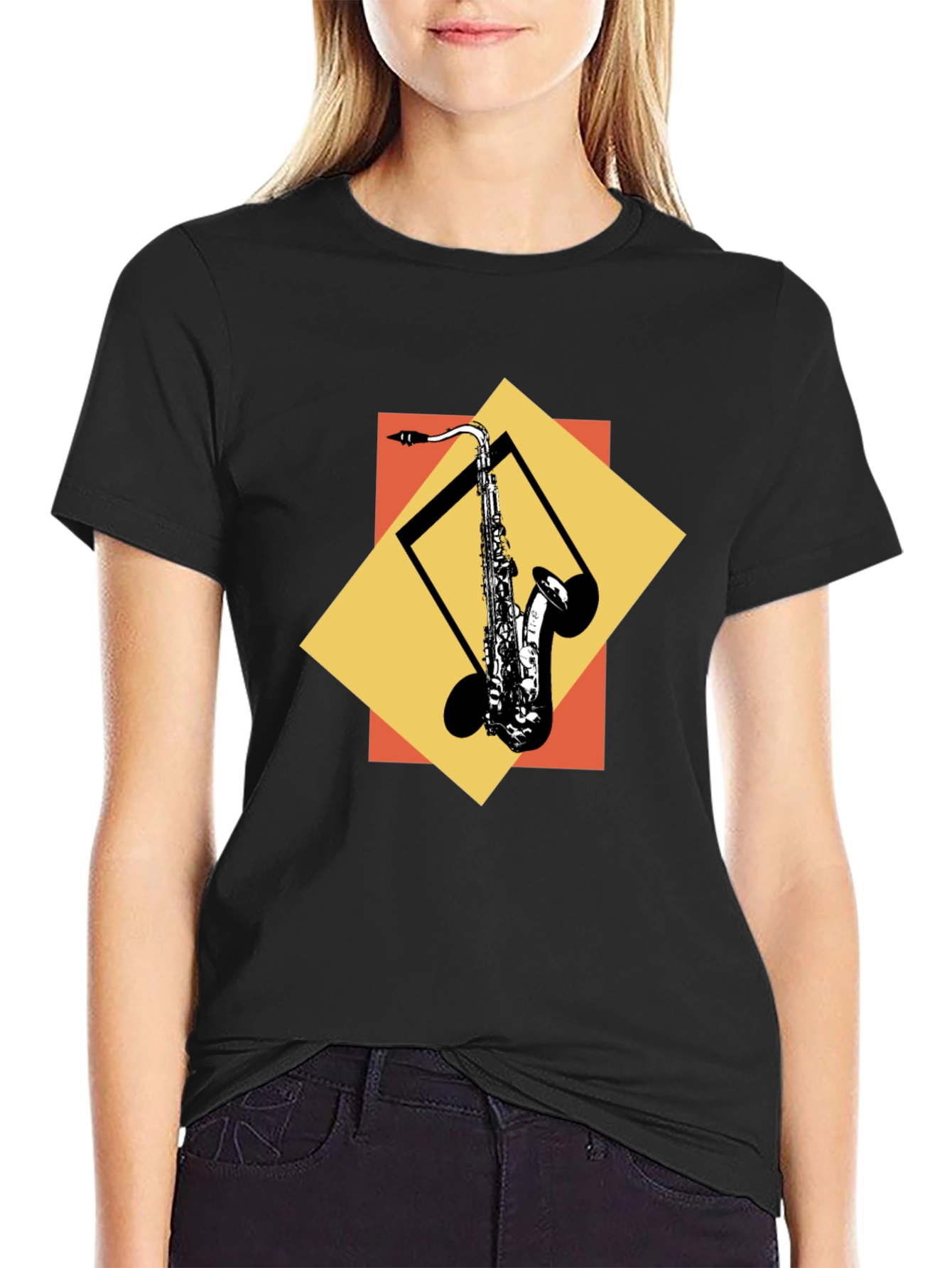 Saxophone Graphic Tee - Cool Music Lover Shirt