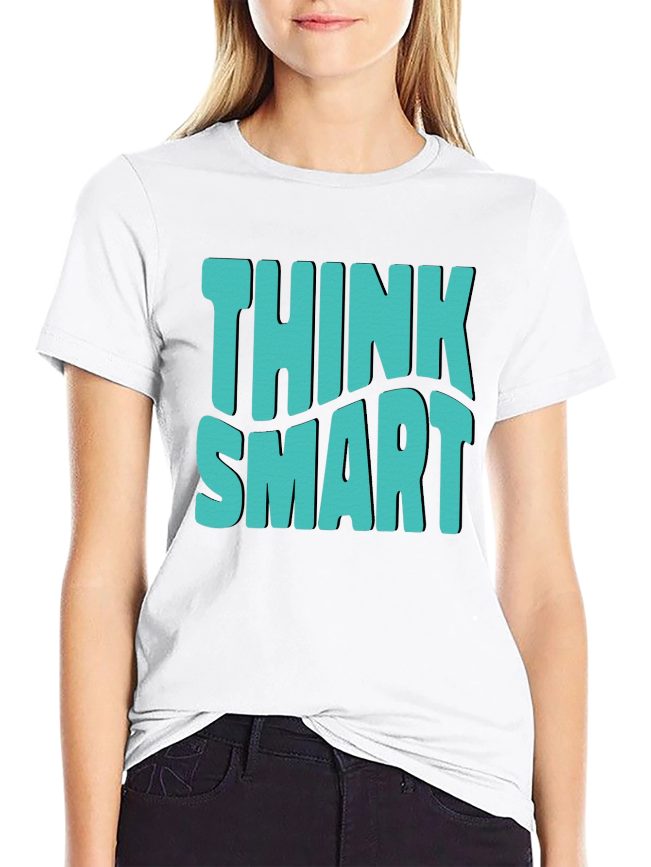 Think Smart Graphic Tee - Mens Casual T-Shirt