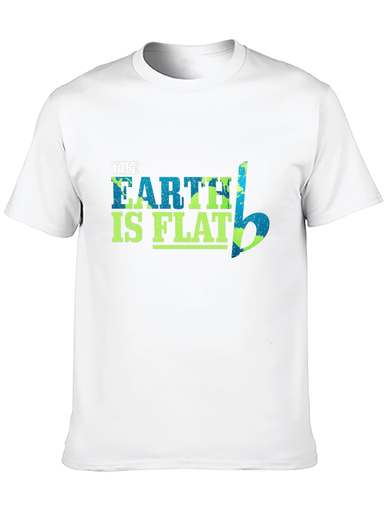Earth is Flat Funny Graphic T-Shirt