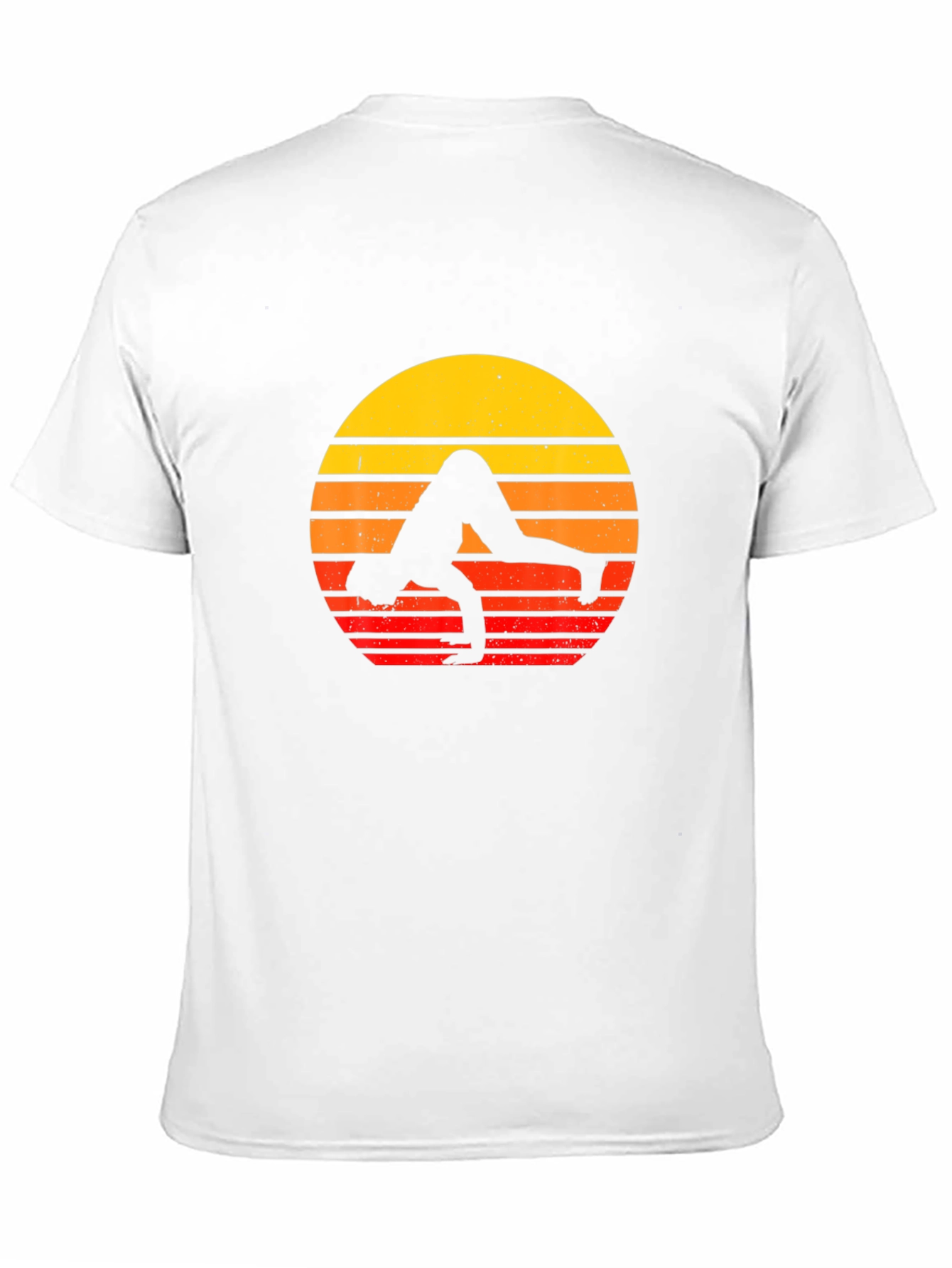 Yoga Sunset Graphic Tee - Black Cotton Blend Shirt