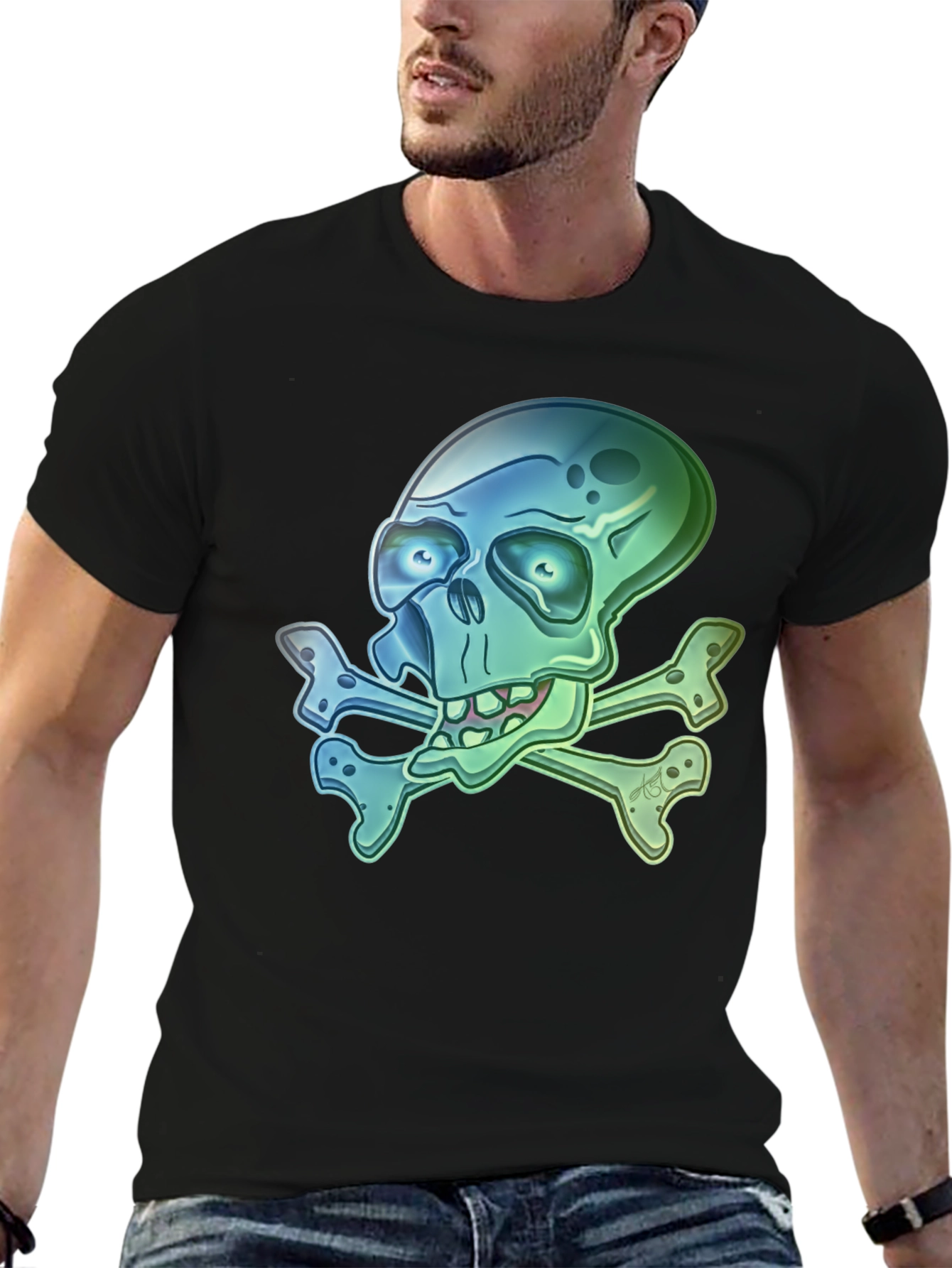 Skull and Crossbones Graphic T-Shirt
