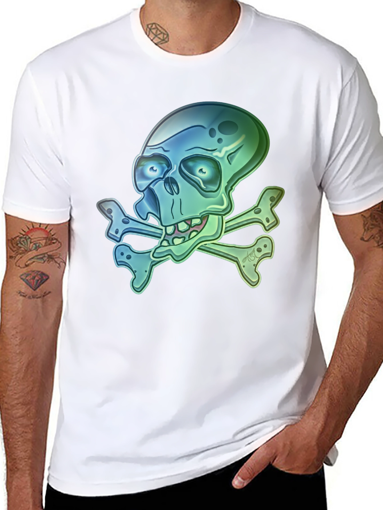 Skull and Crossbones Graphic T-Shirt