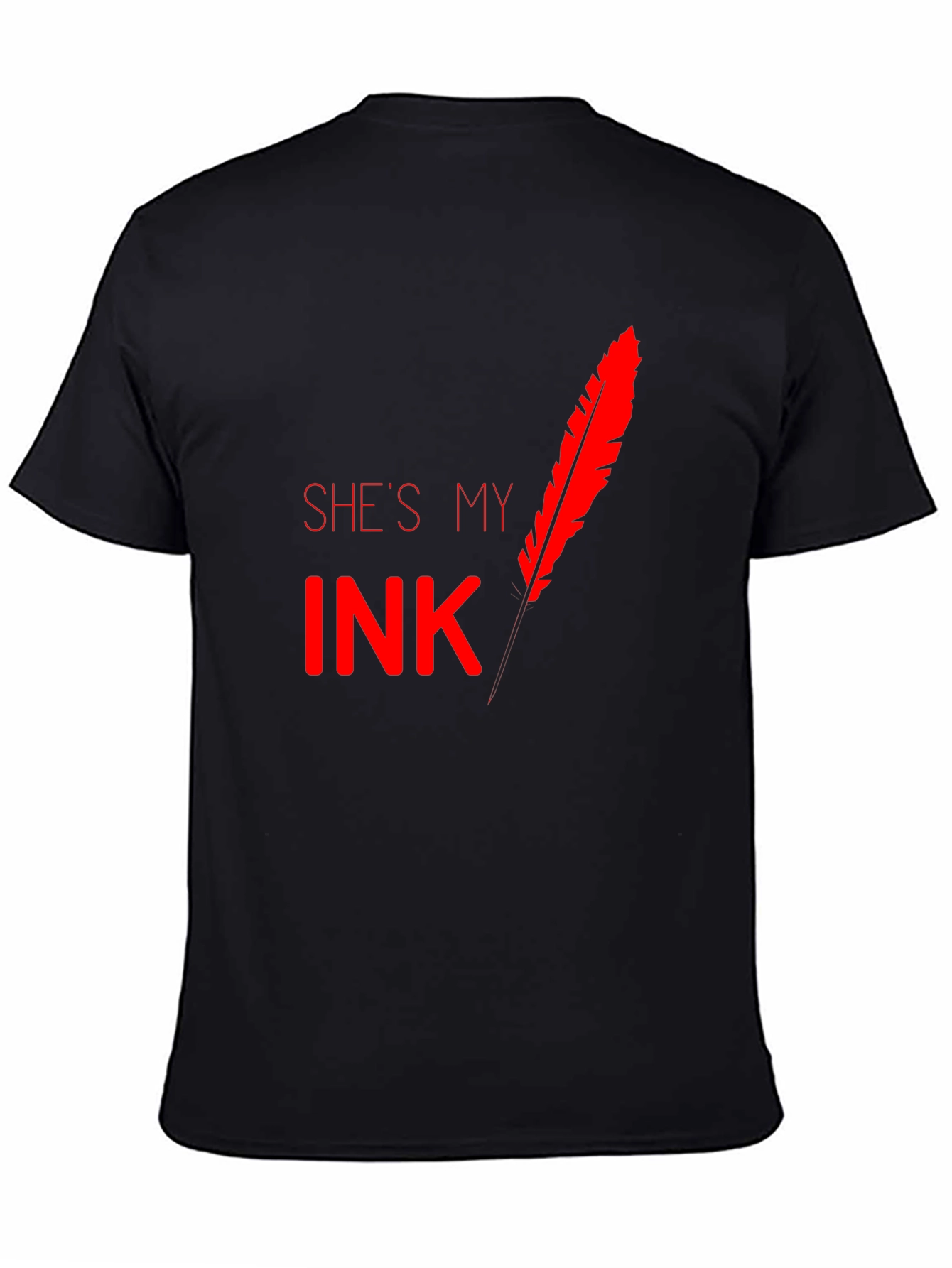 Shes My Ink Feather Graphic T-Shirt