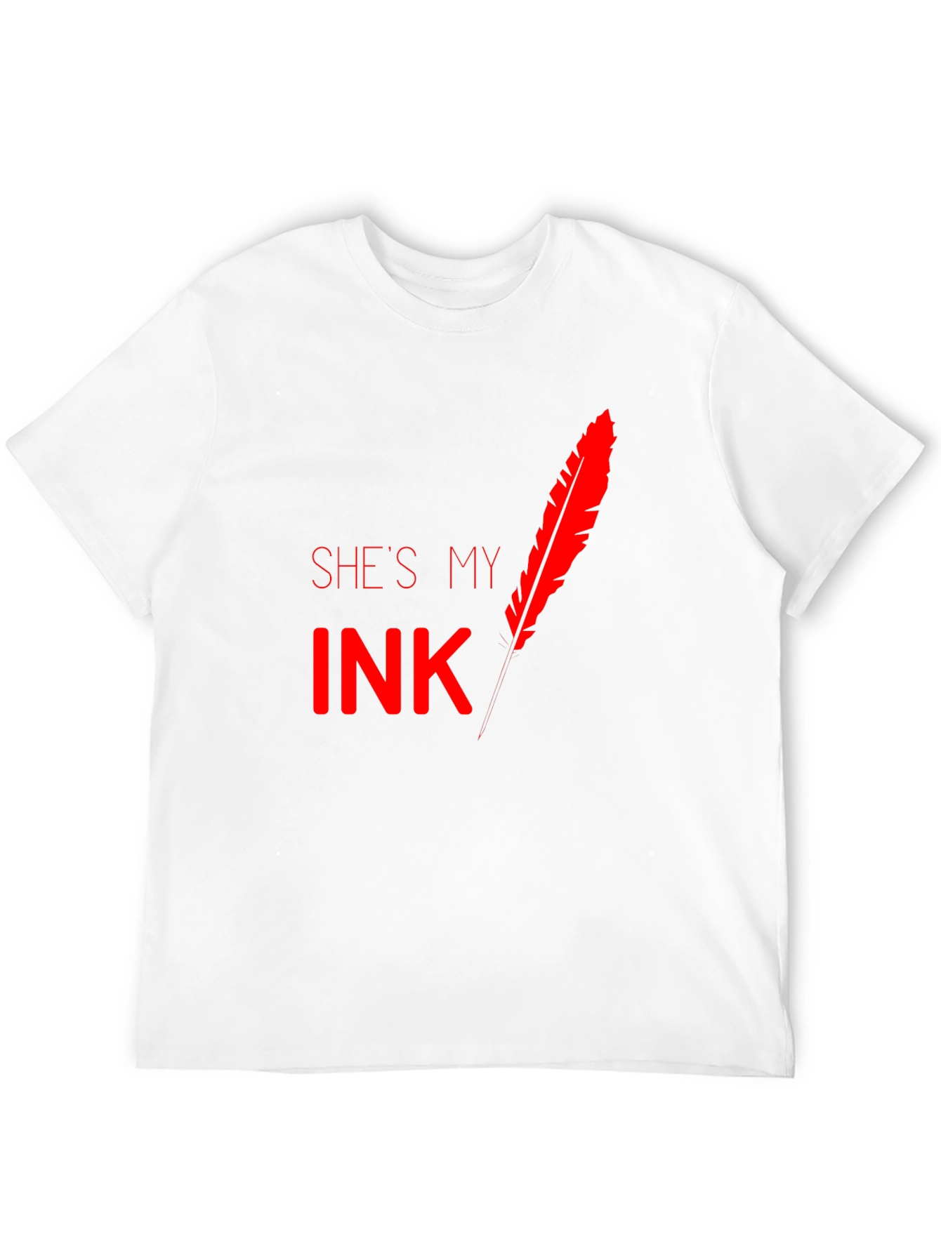 Shes My Ink Feather Graphic T-Shirt