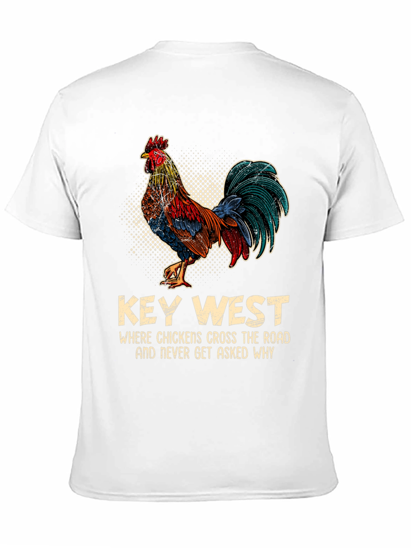 Key West Chicken T-Shirt - Funny Graphic Tee