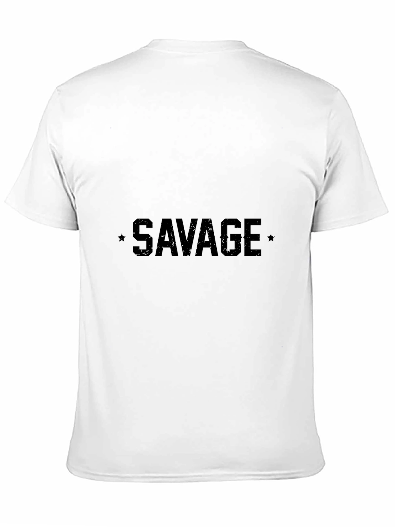Savage Graphic Tee - Black Crew Neck T-Shirt