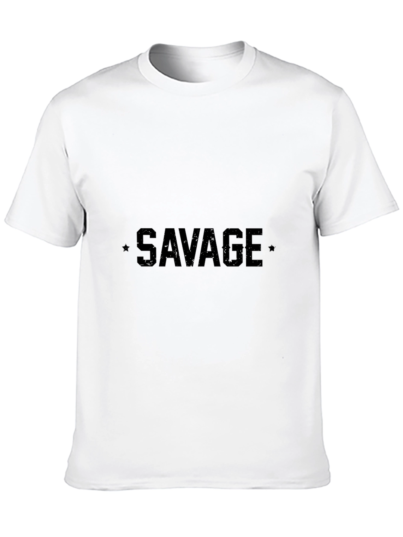 Savage Graphic Tee - Black Crew Neck T-Shirt