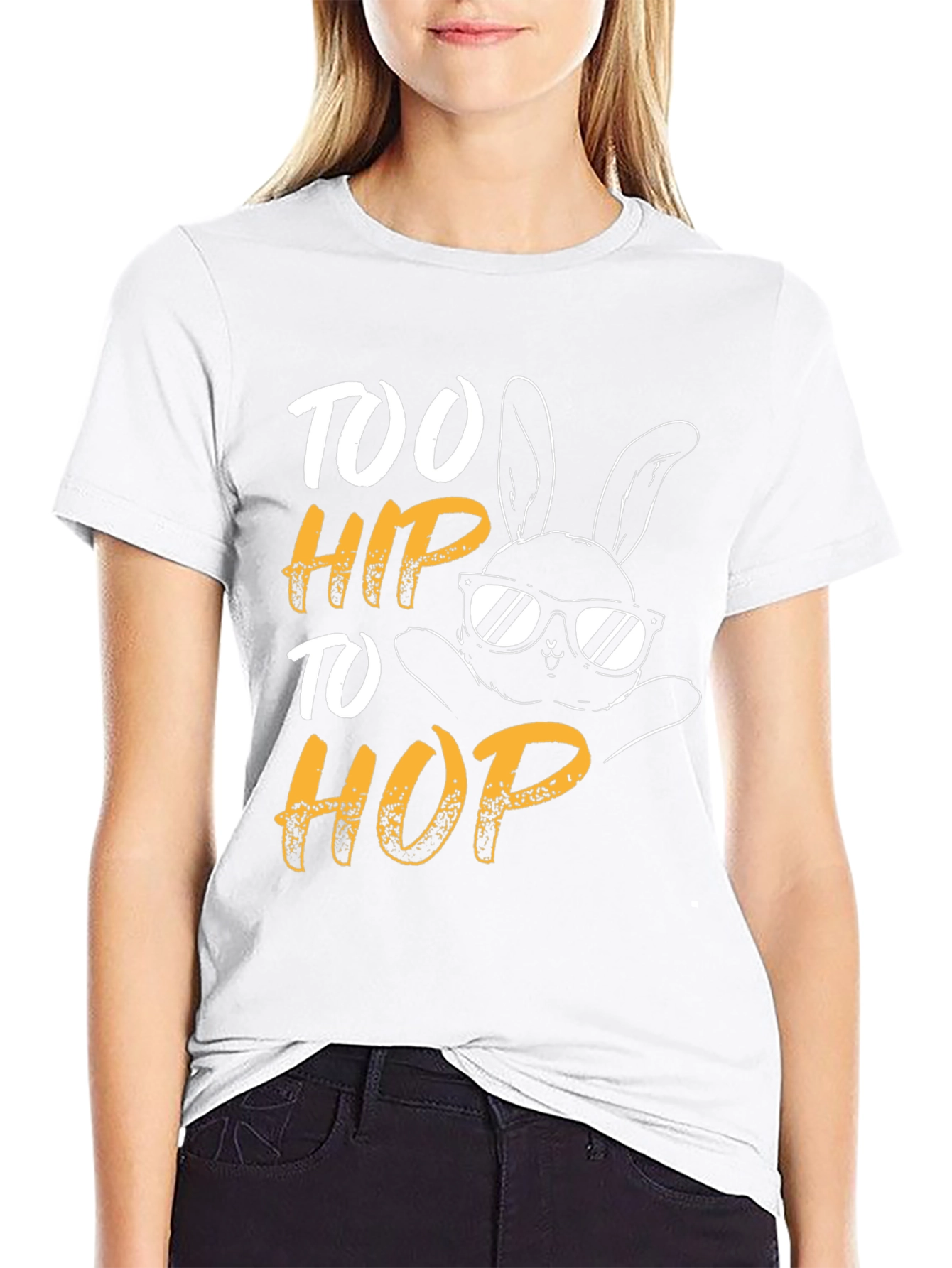 Too Hip to Hop Easter Bunny T-Shirt