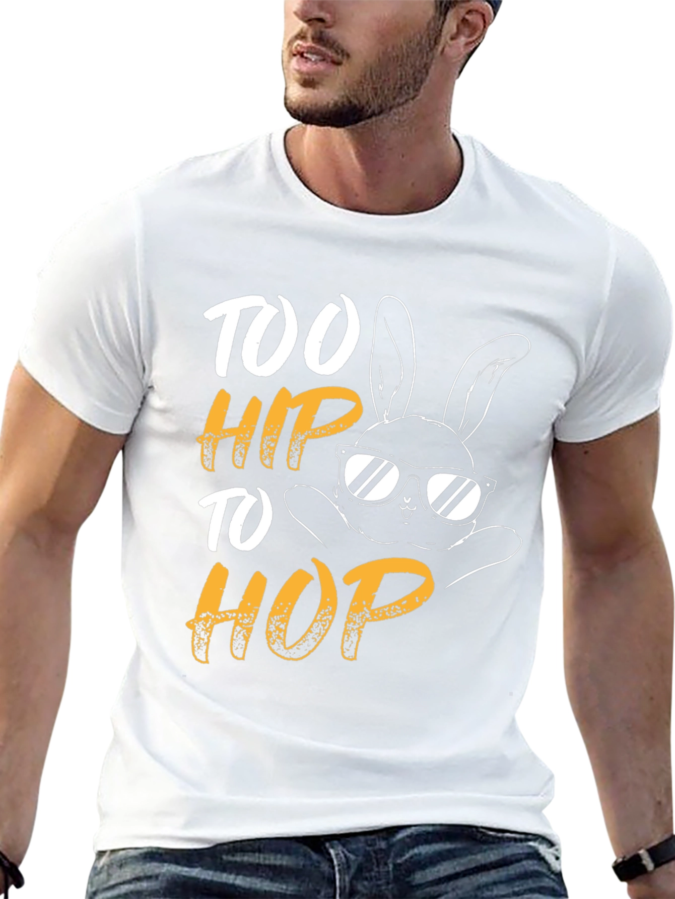 Too Hip to Hop Easter Bunny T-Shirt