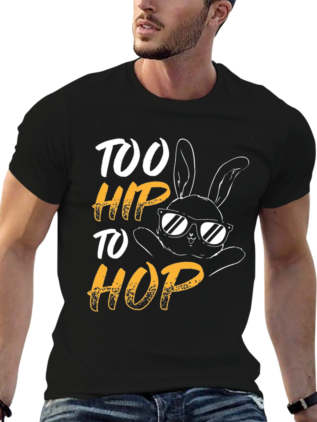 Too Hip to Hop Easter Bunny T-Shirt