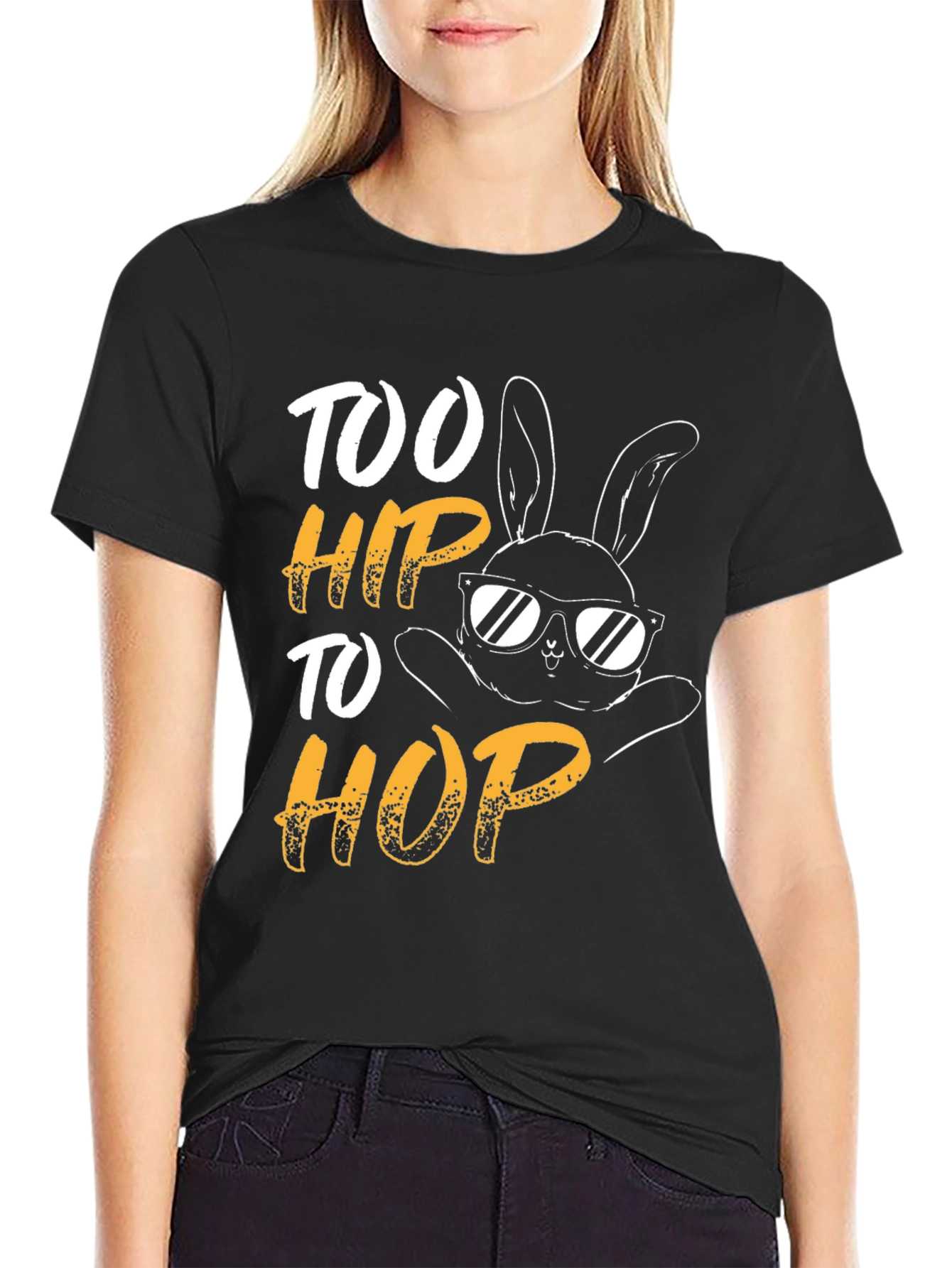 Too Hip to Hop Easter Bunny T-Shirt