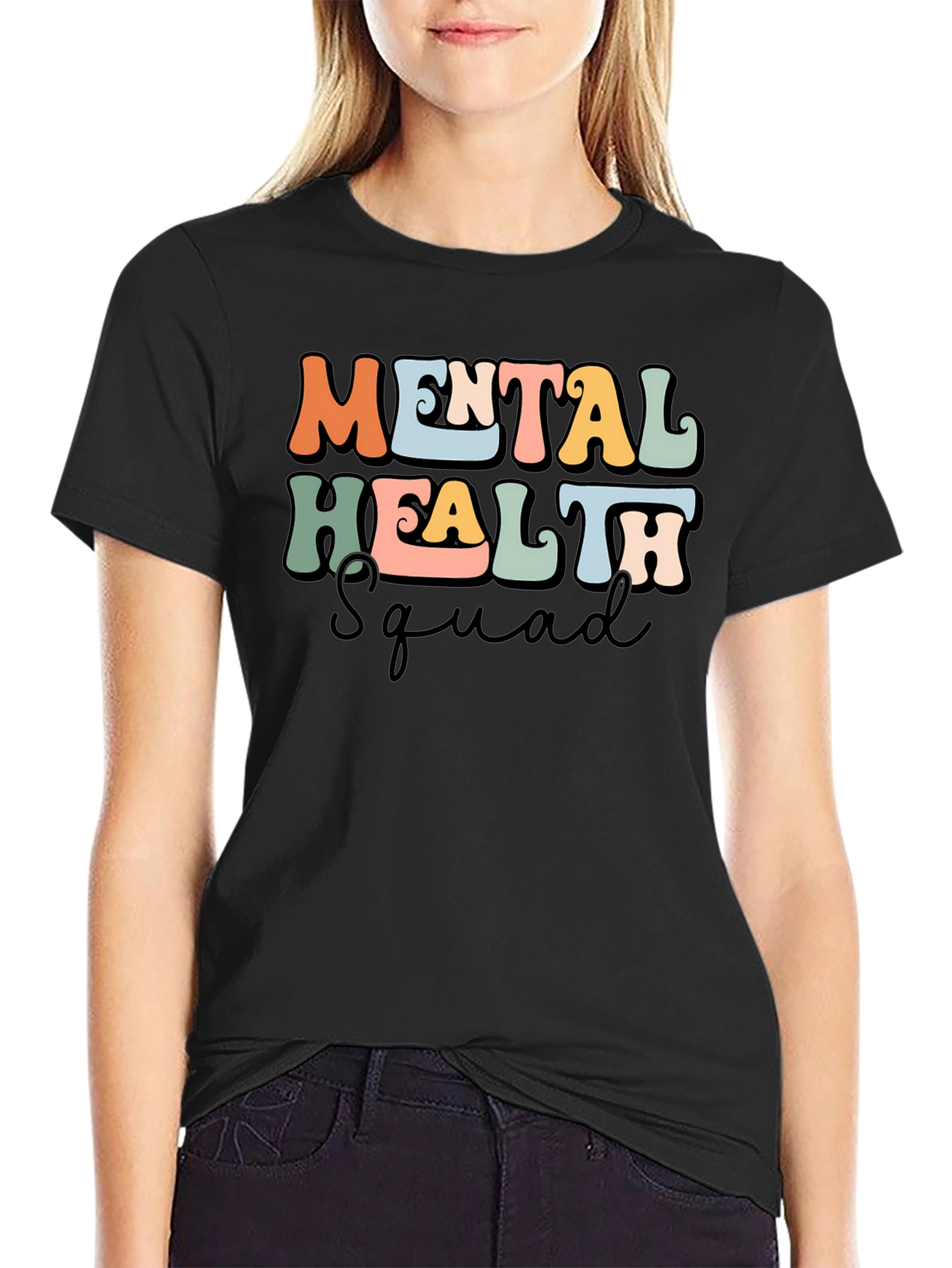 Mental Health Squad Tee - Black