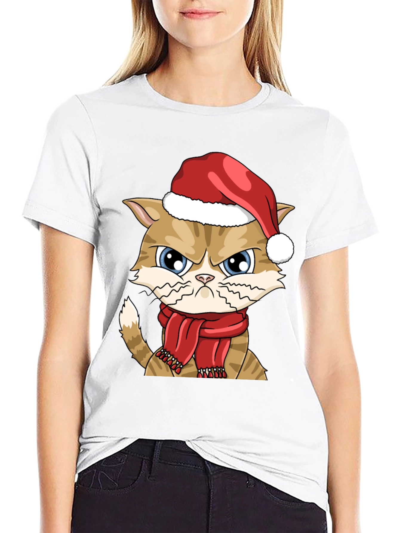 Grumpy Christmas Cat T-Shirt