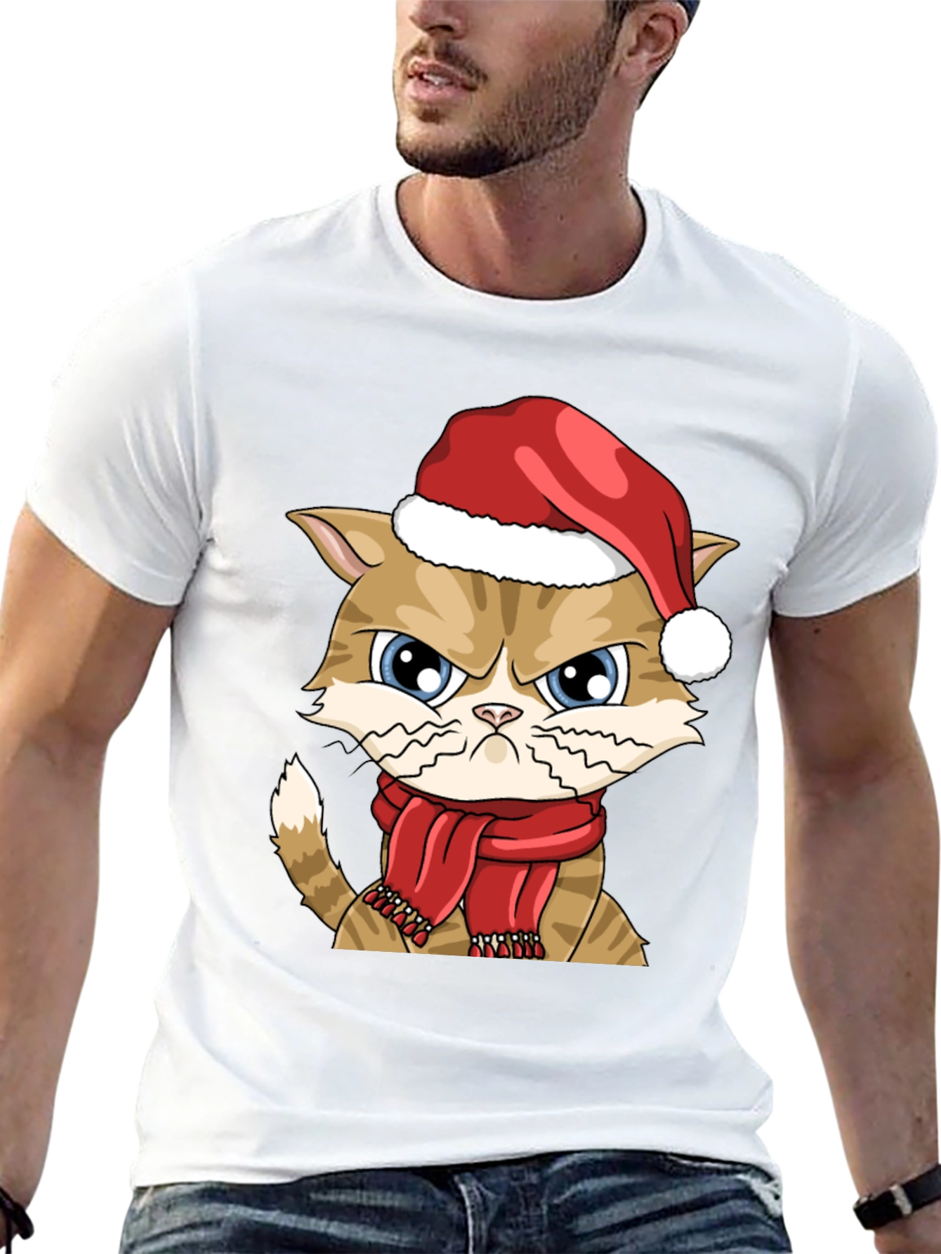Grumpy Christmas Cat T-Shirt