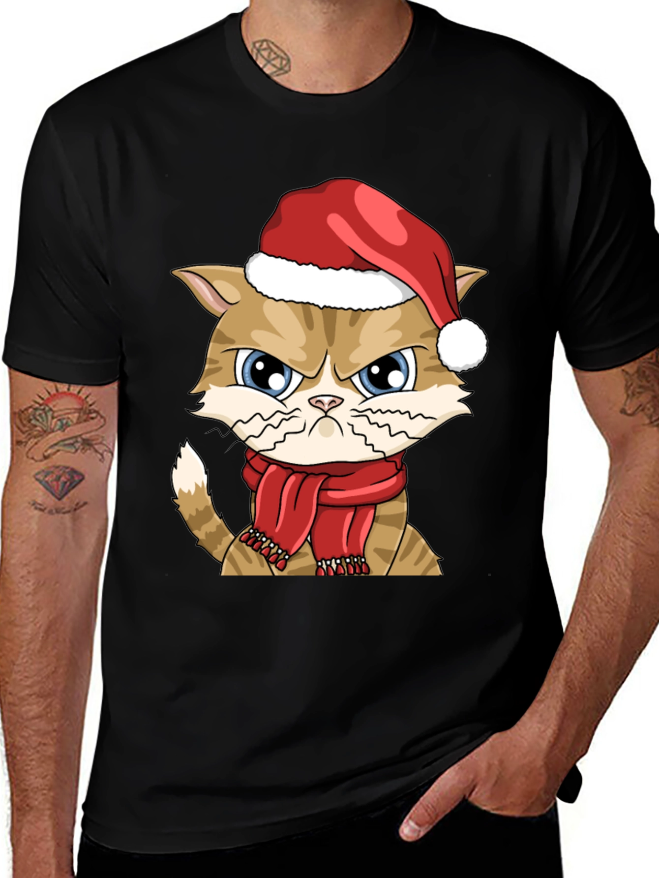Grumpy Christmas Cat T-Shirt