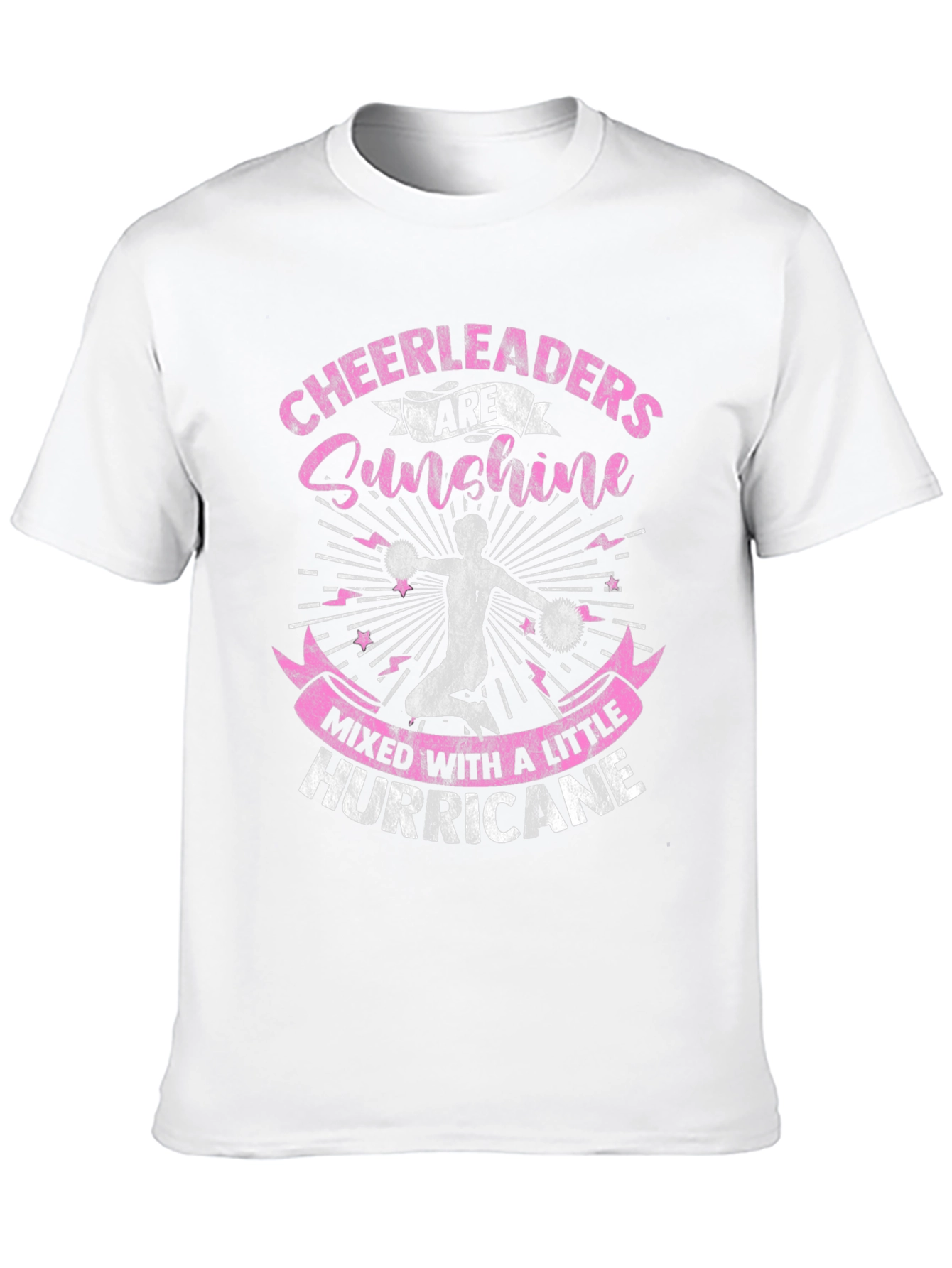 Cheerleader Sunshine Hurricane Black Graphic Tee