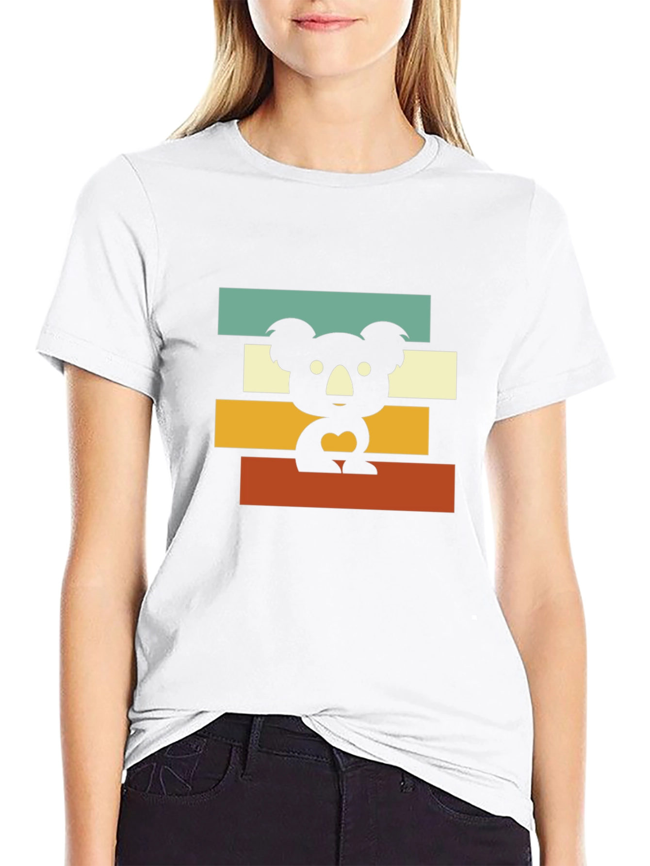 Retro Koala T-Shirt - Black Graphic Tee