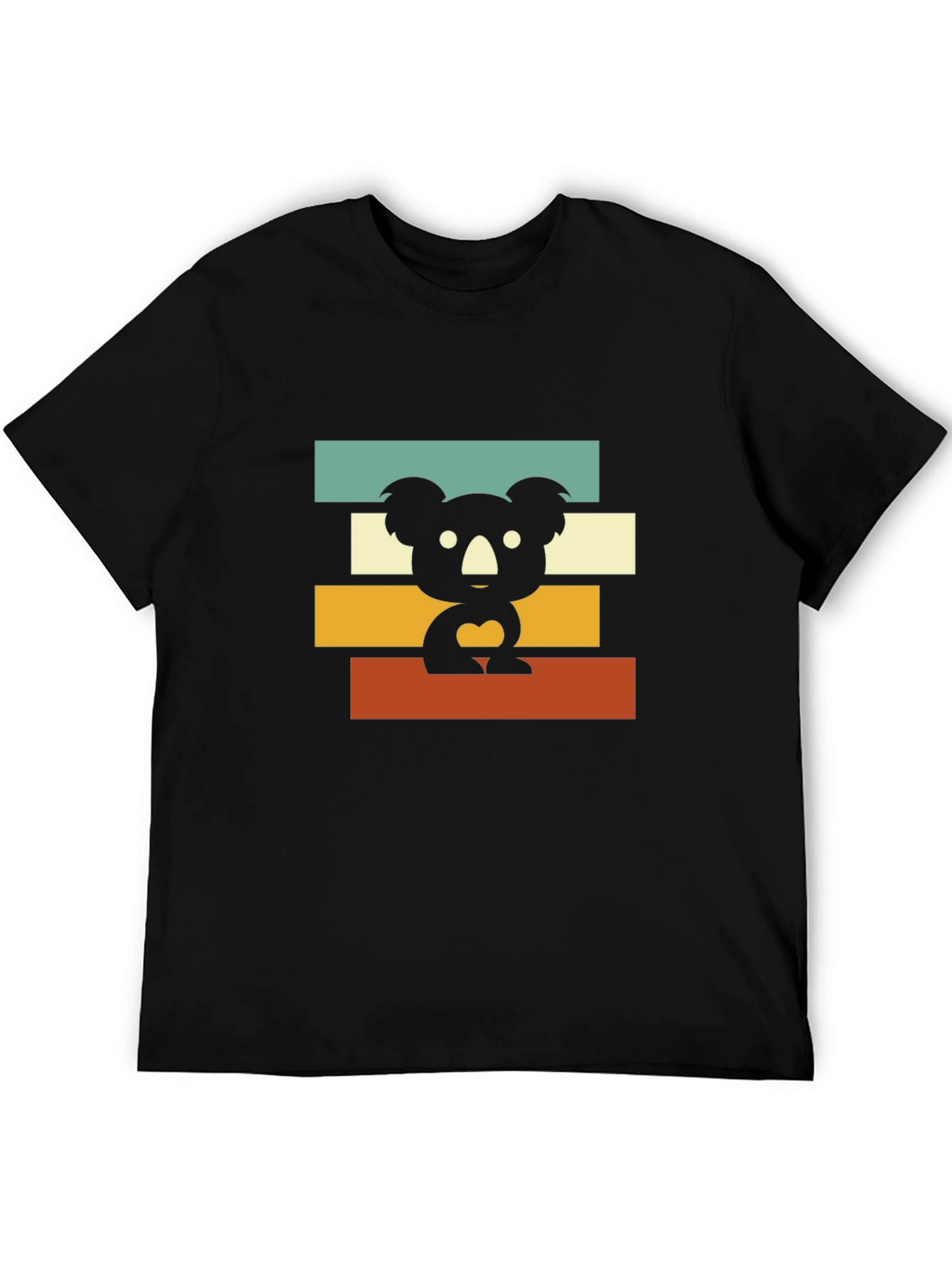 Retro Koala T-Shirt - Black Graphic Tee