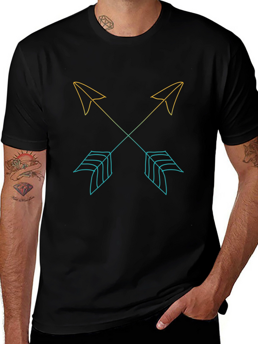 Crossed Arrows Graphic Tee - Casual Style