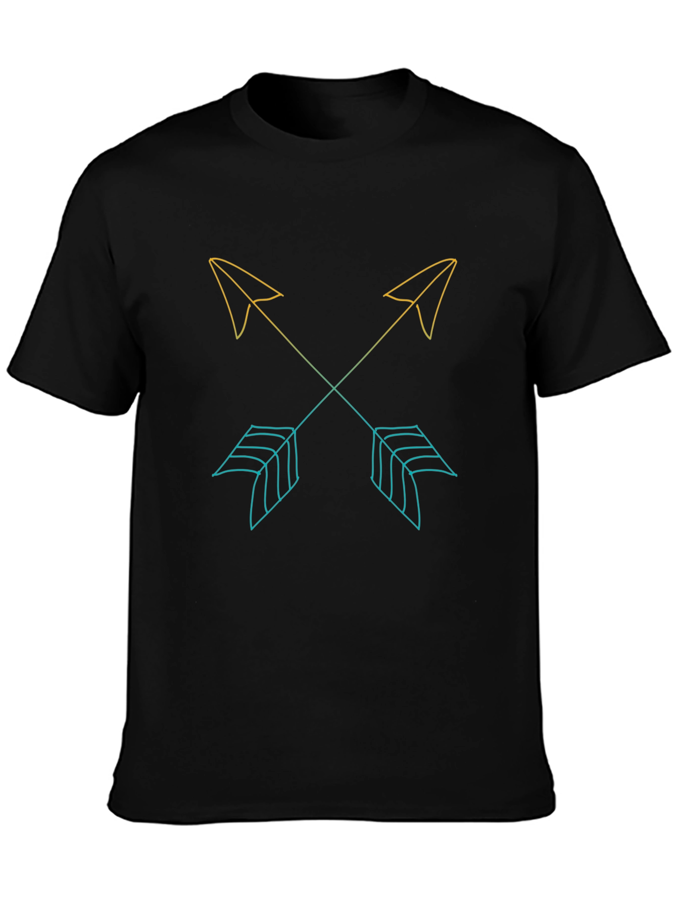 Crossed Arrows Graphic Tee - Casual Style
