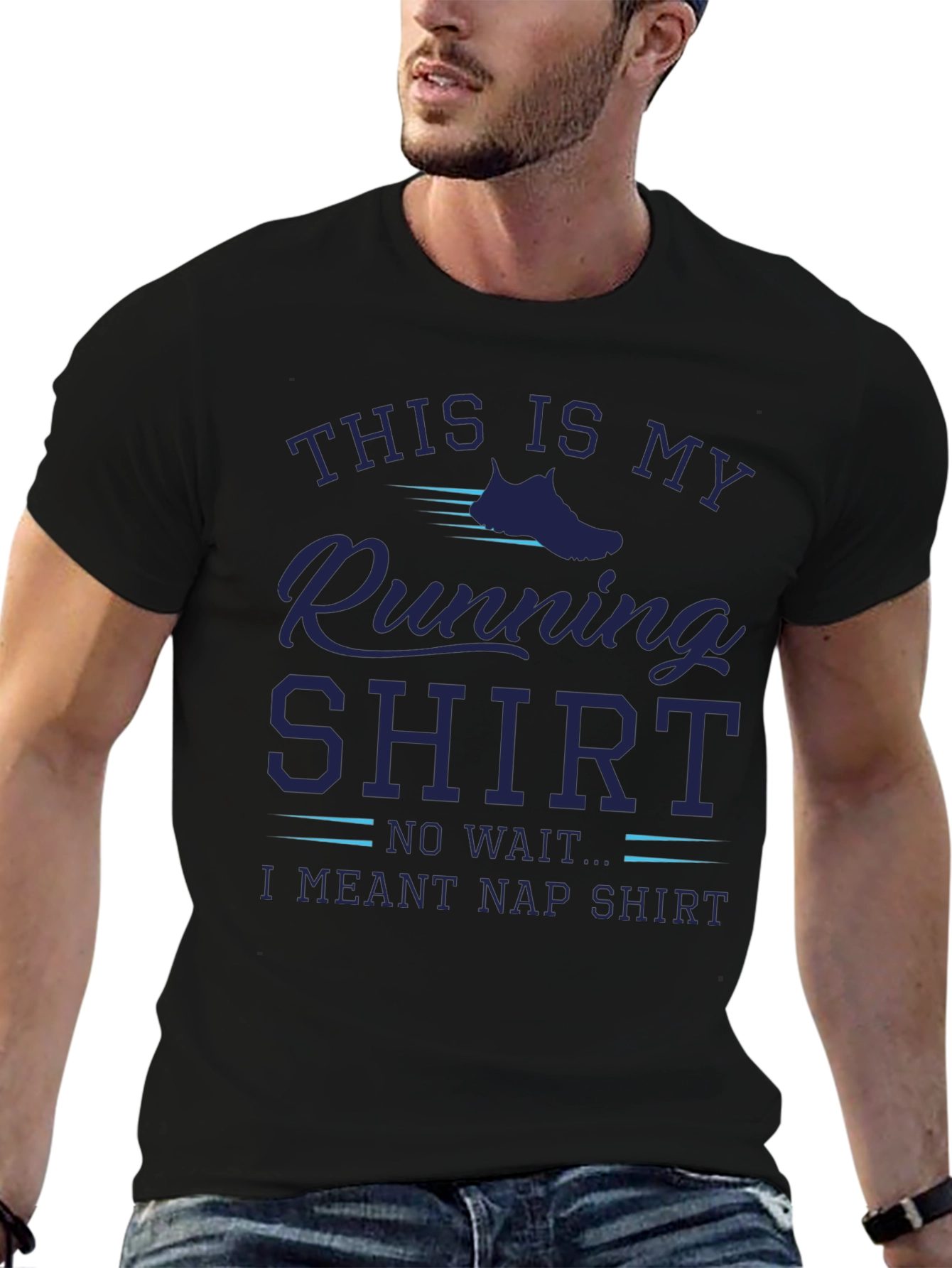 Funny Running Nap Shirt - Mens Graphic Tee