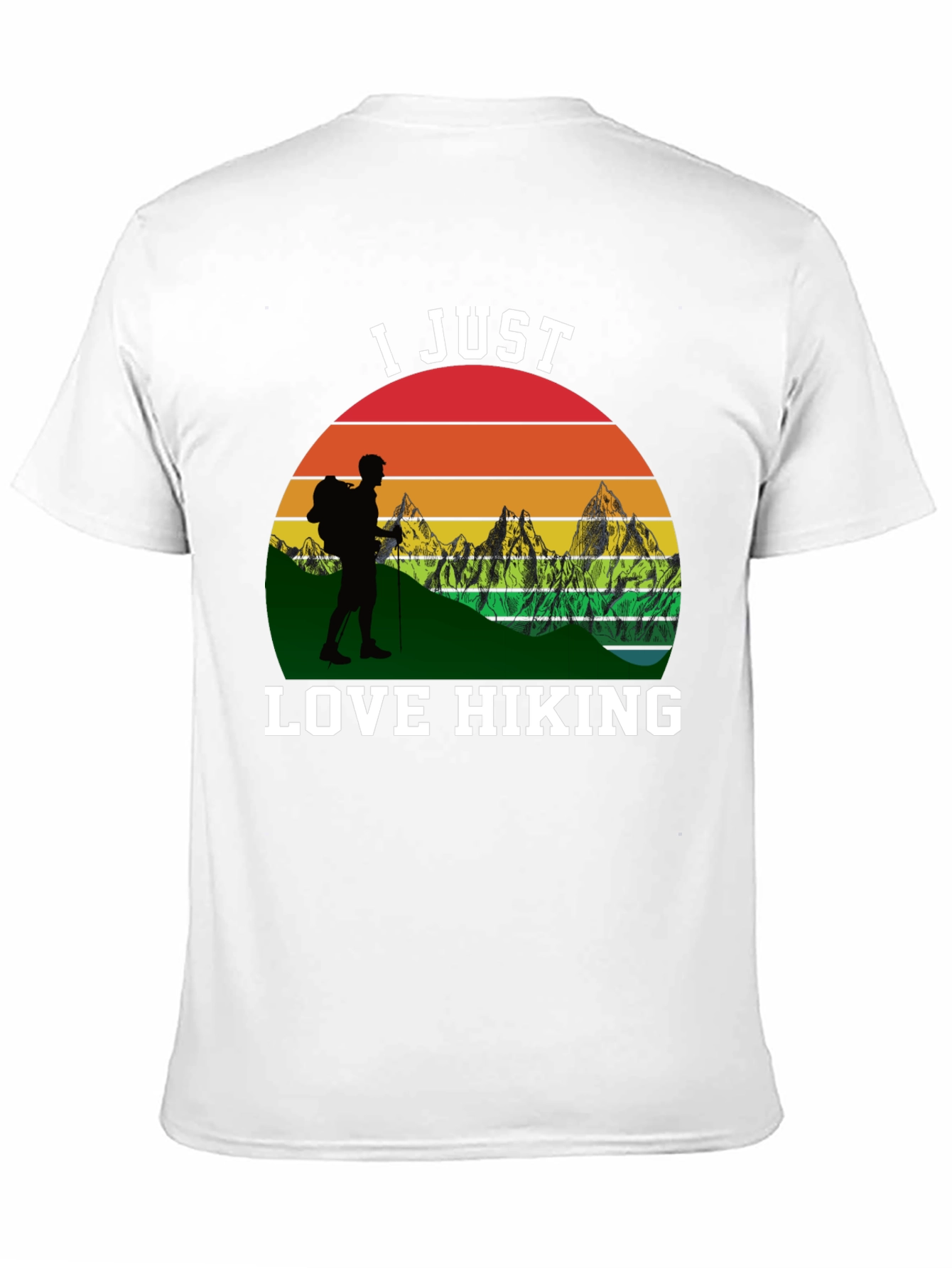 I Just Love Hiking Black T-Shirt
