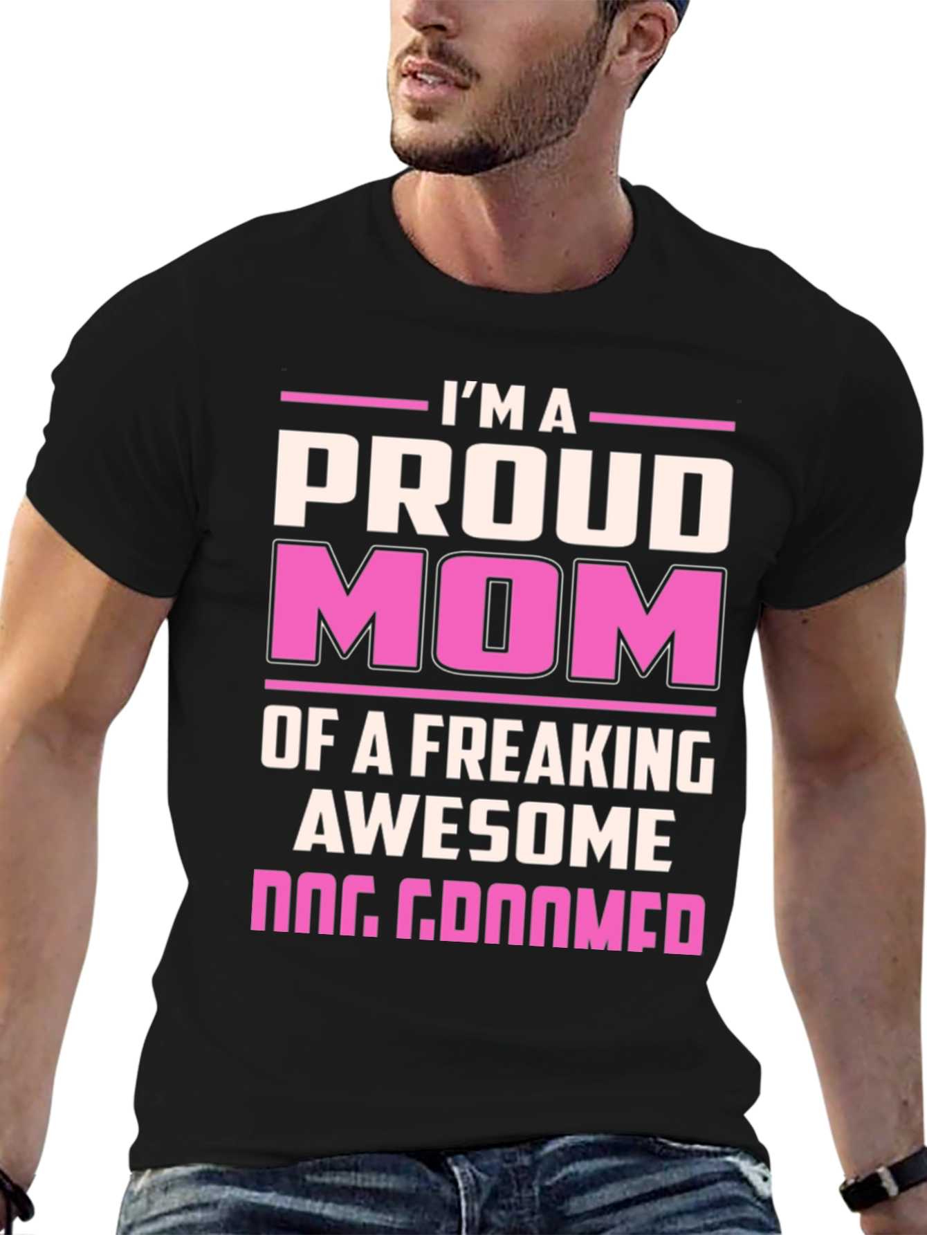 Proud Dog Groomer Mom T-Shirt