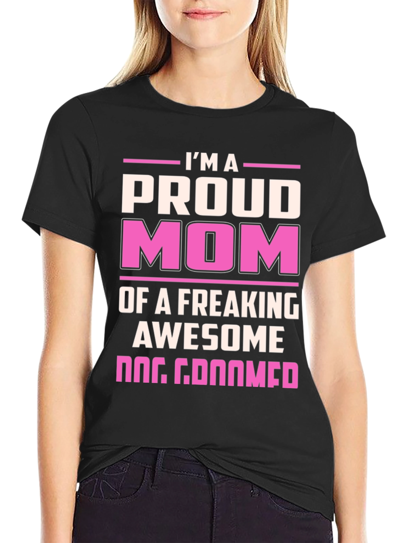 Proud Dog Groomer Mom T-Shirt
