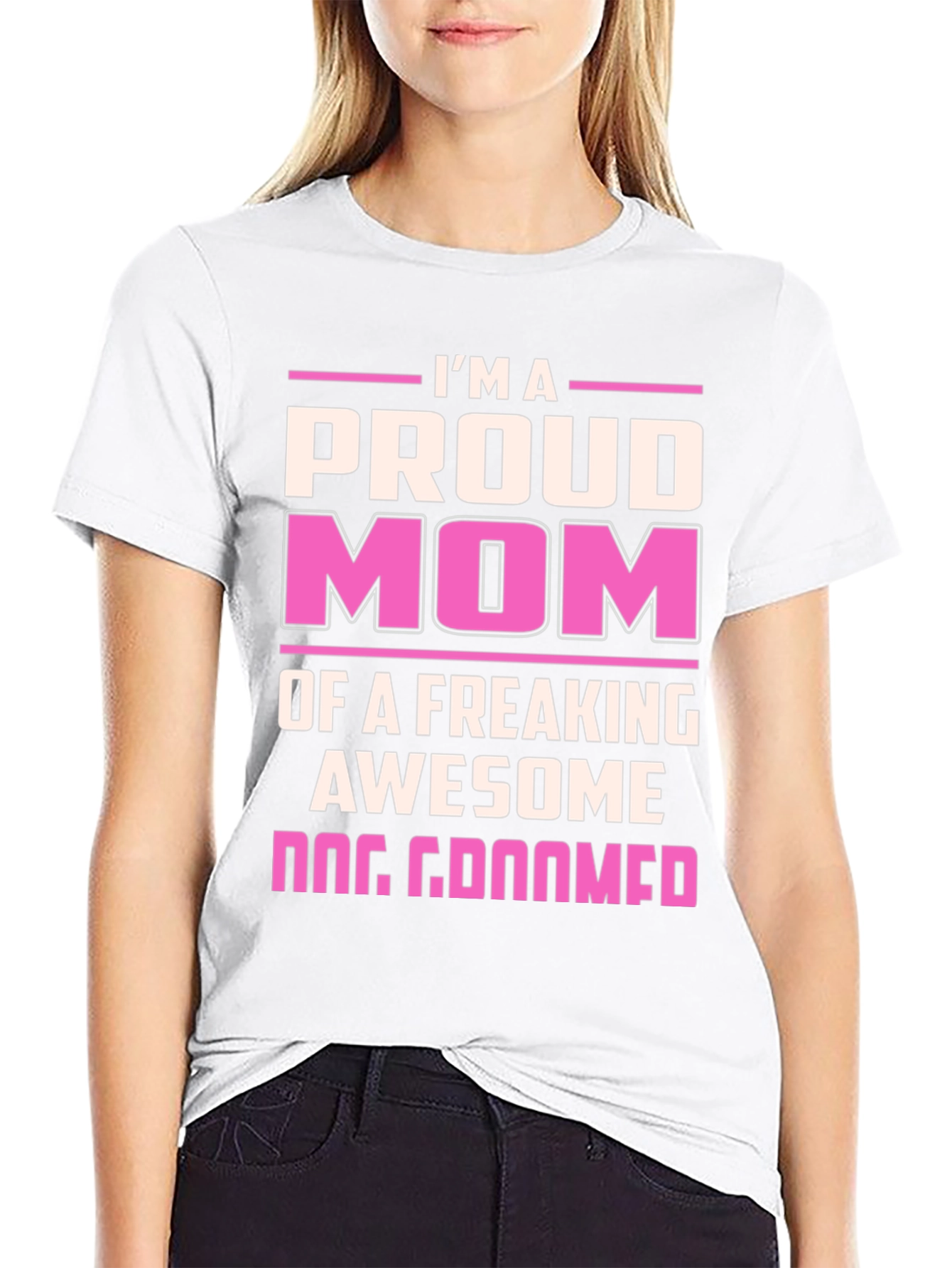 Proud Dog Groomer Mom T-Shirt