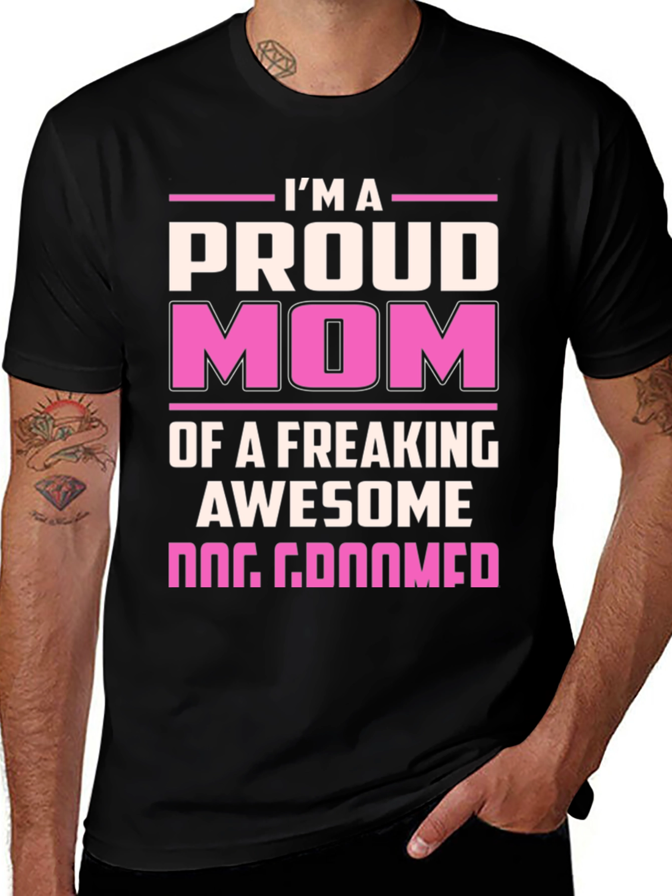 Proud Dog Groomer Mom T-Shirt