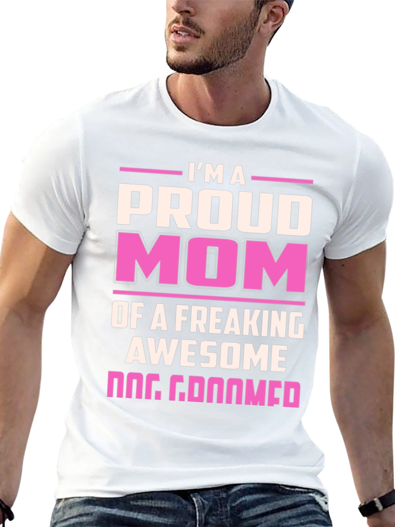 Proud Dog Groomer Mom T-Shirt