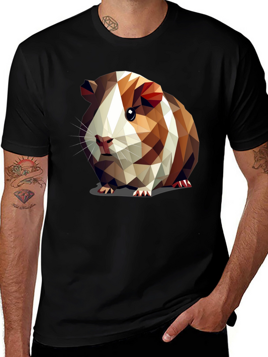 Guinea Pig Geometric Art T-Shirt
